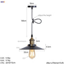 Helnys Retro LED Pendant Light for Dining Room Decor