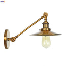 Helnys Gold Swing Arm Wall Lamp Industrial Retro Vintage Sconce