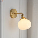 Helnys Nordic Glass Ball Wall Light LED Sconce for Bathroom Mirror Bedroom Home Lighting