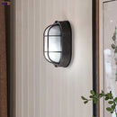 Helnys Industrial Glass Wall Light - LED Stair Lamp Fixture