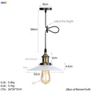 Helnys Retro LED Pendant Light for Dining Room Decor