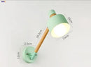 Helnys Wooden Nordic LED Wall Light Swing Arm Wall Lamp Fixtures