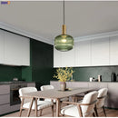 Helnys Nordic Glass Pendant Lights LED Hanging Lamp for Bedroom Living Room