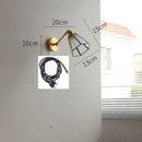 Helnys Green Glass LED Wall Lights with Pull Chain Switch