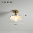 Helnys Nordic Copper LED Ceiling Lights with Switch for Home Lighting