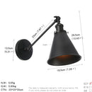 Helnys Retro Wall Light Up Down Bedroom Stair Loft Vintage Sconce LED Wall Lamp