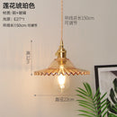 Helnys Nordic Style Copper Glass Pendant Light for Kitchen Dinning Living Room