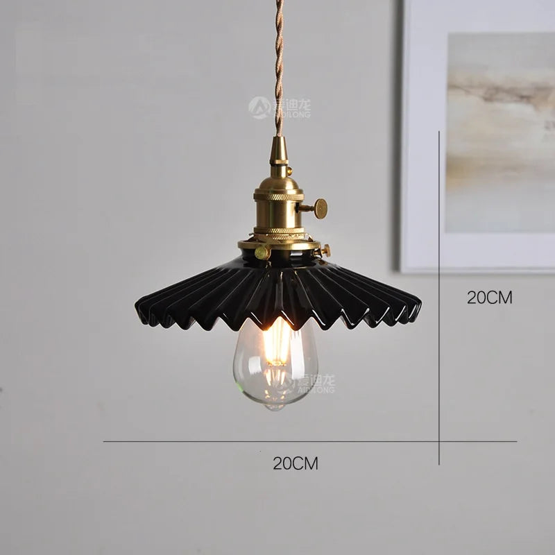 Modern Helnys Nordic White Ceramic LED Pendant Lights with Knob Switch for Elegant Home Decor