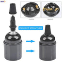 Helnys E27 Vintage Lamp Holder Base Socket - Plastic Douille Fitting Bulb Holder