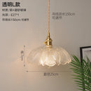 Helnys Nordic Style Copper Glass Pendant Light for Kitchen Dinning Living Room