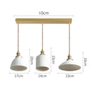 Helnys Ceramic LED Pendant Light - Modern Copper Hanging Lamp