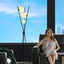 Helnys Nordic Moon Led Glass Floor Lamp for Living Room Decoration