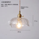 Helnys Nordic Copper LED Glass Pendant Light for Bedroom, Restaurant, Bar, and Cafe