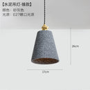 Helnys Loft Industrial Edison Pendant Lights - Nordic Cement LED Lamp