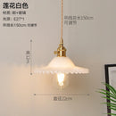 Helnys Nordic Style Copper Glass Pendant Light for Kitchen Dinning Living Room