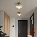 Helnys Nordic Copper LED Ceiling Lights with Switch for Home Lighting