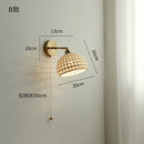 Helnys Copper LED Wall Light with Pull Chain Switch