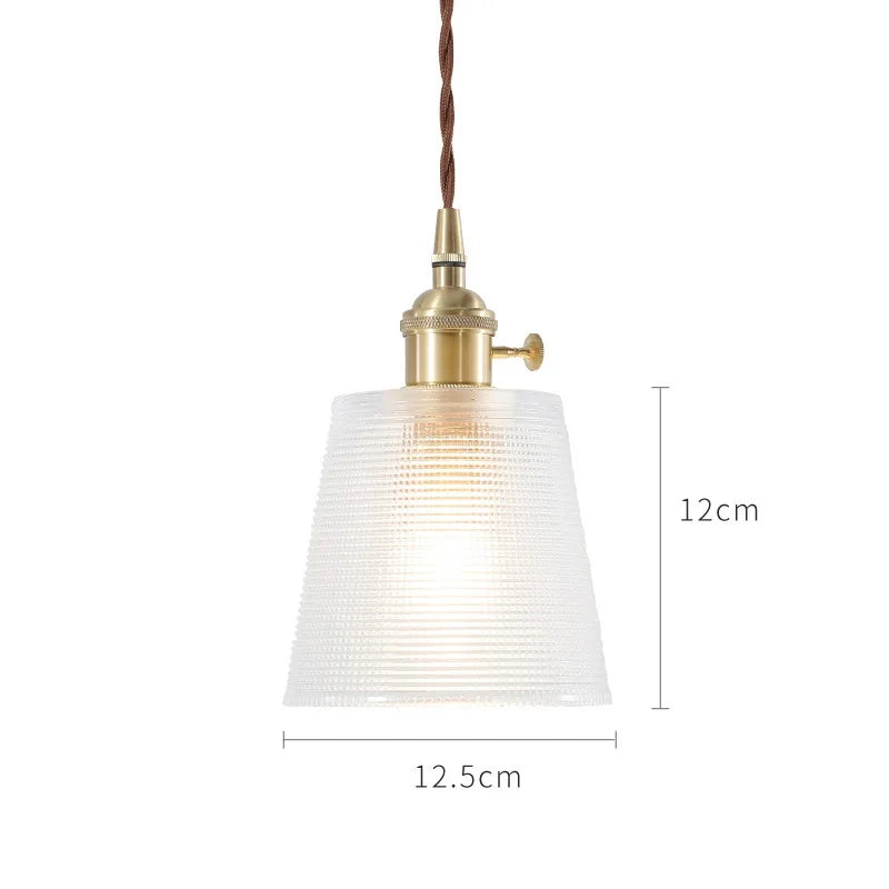 Helnys Glass Pendant Lights Bar Cafe Living Room Edison Industrial Vintage Lamp