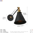 Helnys Retro Wall Light Up Down Bedroom Stair Loft Vintage Sconce LED Wall Lamp