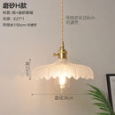 Helnys Nordic Style Copper Glass Pendant Light for Kitchen Dinning Living Room