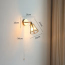 Helnys Copper LED Wall Lamp Sconce Glass Lampshade Nordic Modern Wall Light