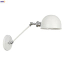 Helnys Industrial Retro Swing Arm Wall Sconce White Home Lighting