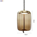 Helnys Nordic Glass LED Pendant Light Fixture Modern Dining Room Hanging Lamp