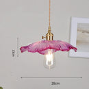 Helnys Flower Glass LED Pendant Light: Nordic Modern Hanging Lamp for Bedroom & Dining Room