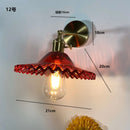 Helnys Amber Glass LED Wall Sconce Modern Nordic Wall Light Fixtures