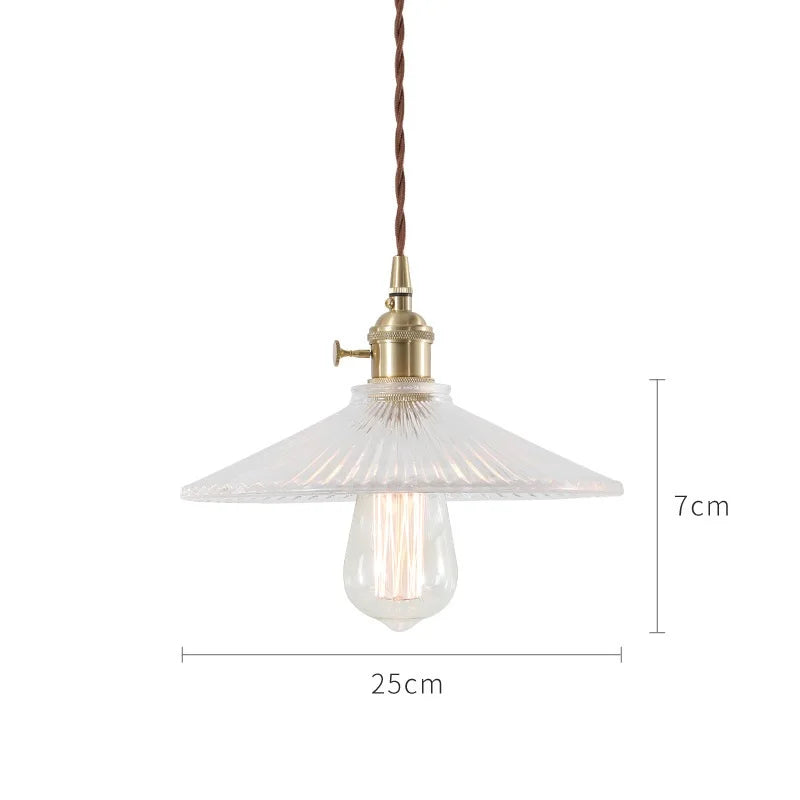 Helnys Glass Pendant Lights Bar Cafe Living Room Edison Industrial Vintage Lamp