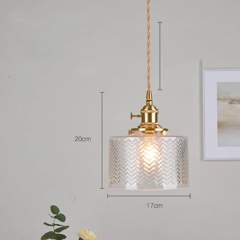 Helnys Flower Glass LED Pendant Light: Nordic Modern Hanging Lamp for Bedroom & Dining Room