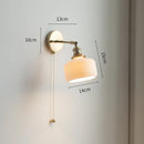 Helnys Copper LED Wall Light with Pull Chain Switch
