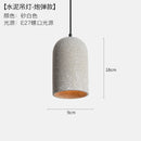 Helnys Loft Industrial Edison Pendant Lights - Nordic Cement LED Lamp