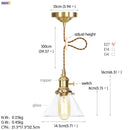 Helnys Nordic White Glass Pendant Light with Japan Copper Finish