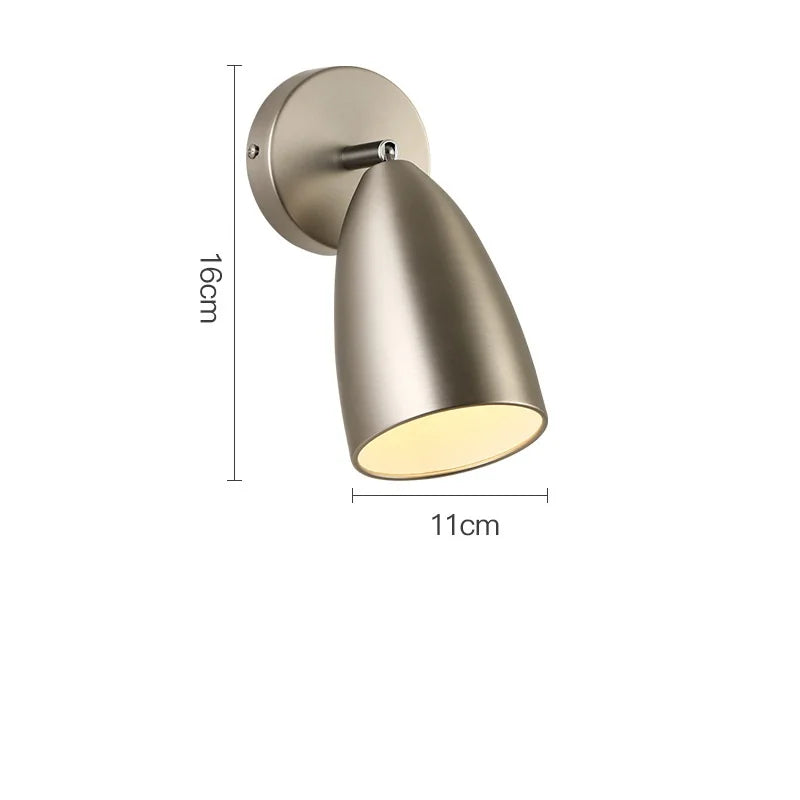 Helnys Nordic Swing Arm Wall Lamp for Bedroom Study Living Room Lighting