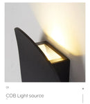 Helnys Waterproof Outdoor LED Wall Light for Courtyard Garden Villa Porch