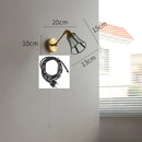 Helnys Green Glass LED Wall Lights with Pull Chain Switch