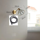 Helnys Green Glass LED Wall Lights with Pull Chain Switch