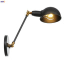Helnys Single Swing Long Arm Wall Light Retro Loft Industrial Vintage Wall Lamp