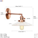 Helnys Ceramic LED Wall Sconce Rose Gold Bedroom Stair Light