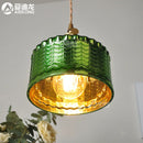 Helnys Nordic Green Glass LED Pendant Lights Copper Switch - Modern Hanging Lamp