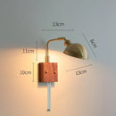 Helnys Clear Glass LED Wall Light with Pull Chain Switch - Modern Nordic Wall Lamp
