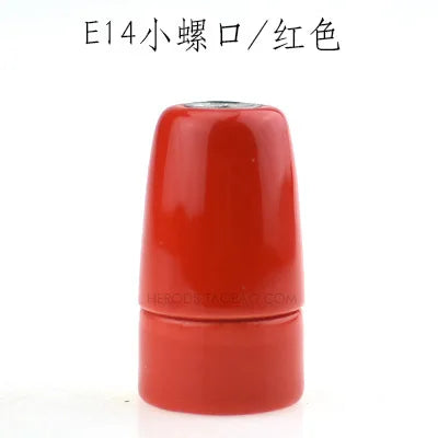 Helnys E14 Ceramic Lamp Holder Base for Table Pendant Light