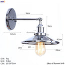 Helnys Gold Rustic Wall Lamps Bathroom Stair Mirror Light Industrial Wall Lights