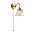 Helnys Glass LED Mirror Light Pull Chain Switch Wall Sconce_Luminaria