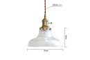 Helnys Nordic Style Copper Glass Pendant Light for Kitchen Dinning Living Room
