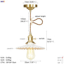 Helnys Modern Glass Copper LED Pendant Lamp for Kitchen Living Room