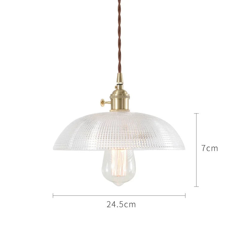 Helnys Glass Pendant Lights Bar Cafe Living Room Edison Industrial Vintage Lamp