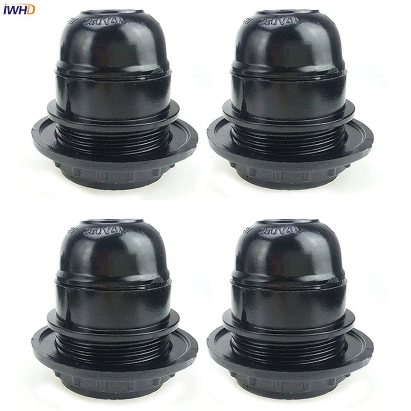 Helnys E27 Lamp Holder Base Socket | Vintage Fitting 110V-220V Bulb Holder