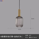 Helnys Nordic Glass Pendant Lights LED Hanging Lamp for Bedroom Living Room